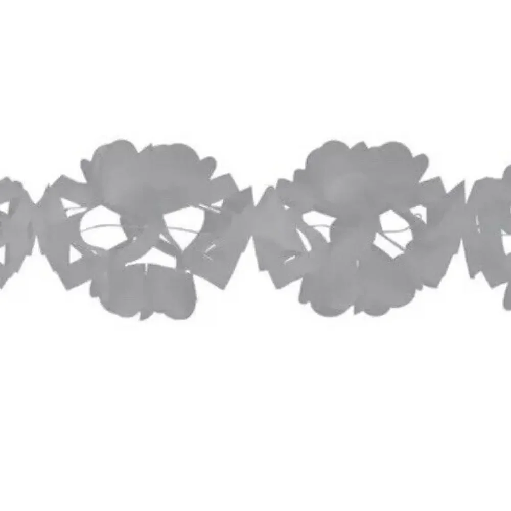 Creative Converting‎ Tissue Gray Garland Party Decor 10' Long Birthday Wedding